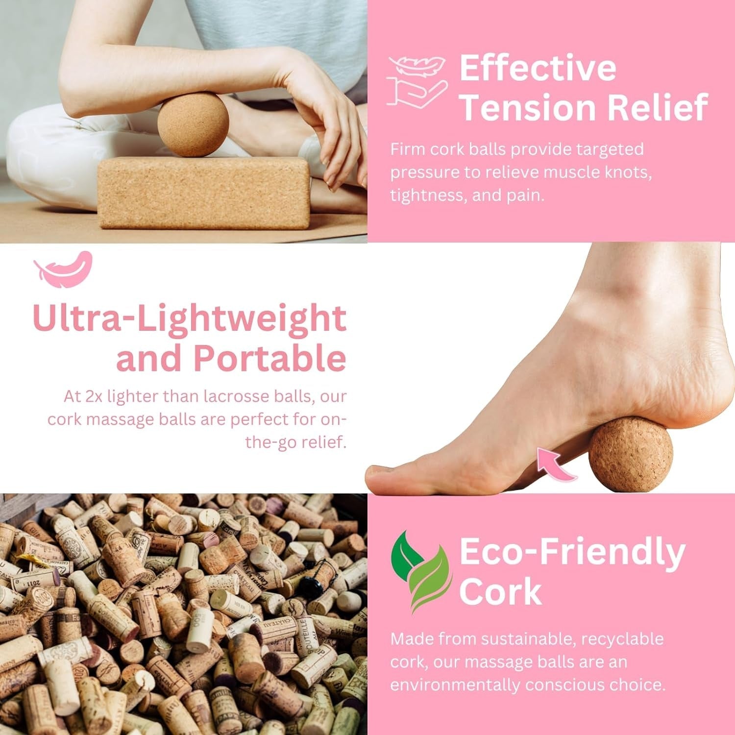 Cork Massaging Ball Set - Optivita
