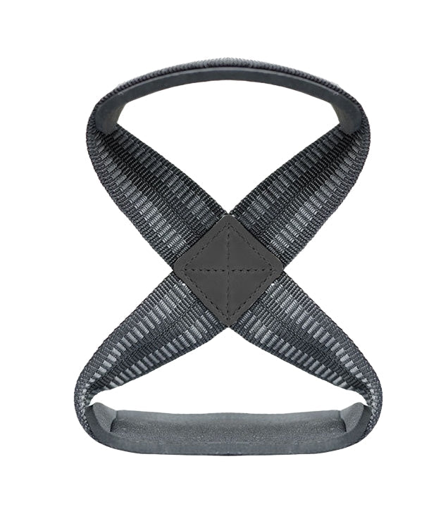 Leather pad Figure 8 Powerlifting straps - Kerne