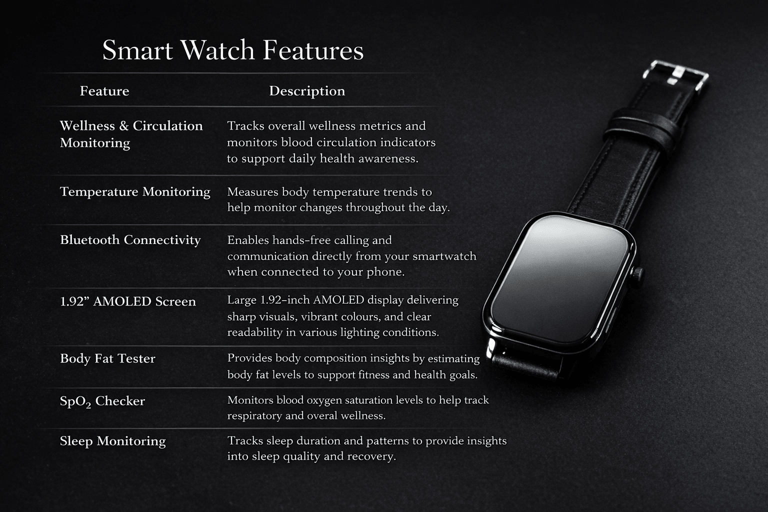 Precision Smart Watch - Optivita
