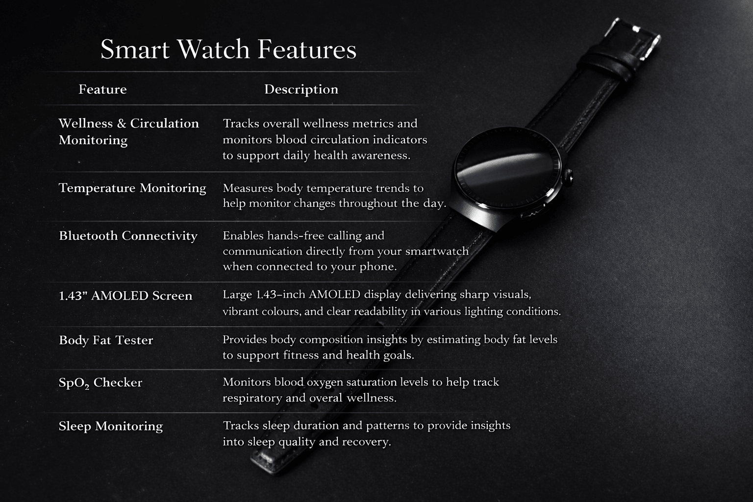 Pro Smart Watch with Dual Straps - Optivita