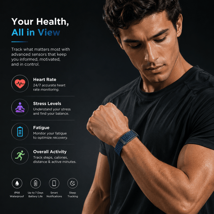 Smart Bracelet For Minimalist Tracking - Optivita