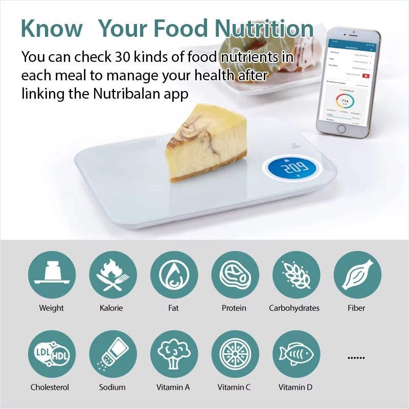 Smart Glass Kitchen Scale - Optivita