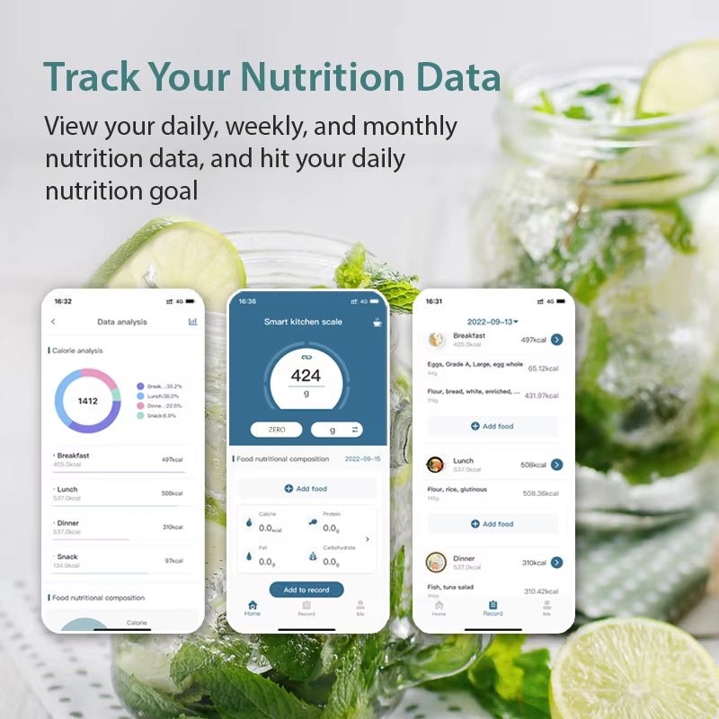 Smart Glass Kitchen Scale - Optivita