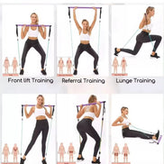 Squat Resistance Bands with Bar - Optivita