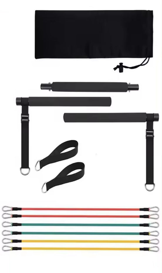 Squat Resistance Bands with Bar - Optivita
