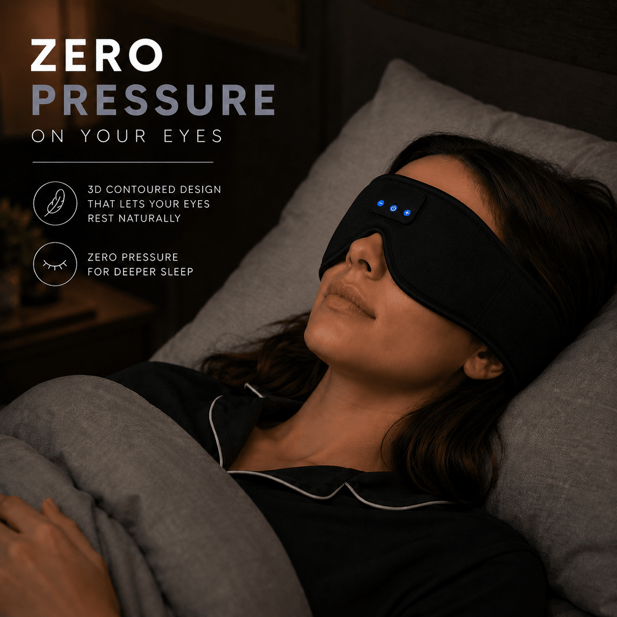 Wireless Sleep Mask with Zero Eye Pressure - Kerne Collection